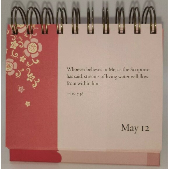 Dayspring Prayers and Blessings Spiral-bound Perpetual Scripture Calendar - Picture 3 of 4